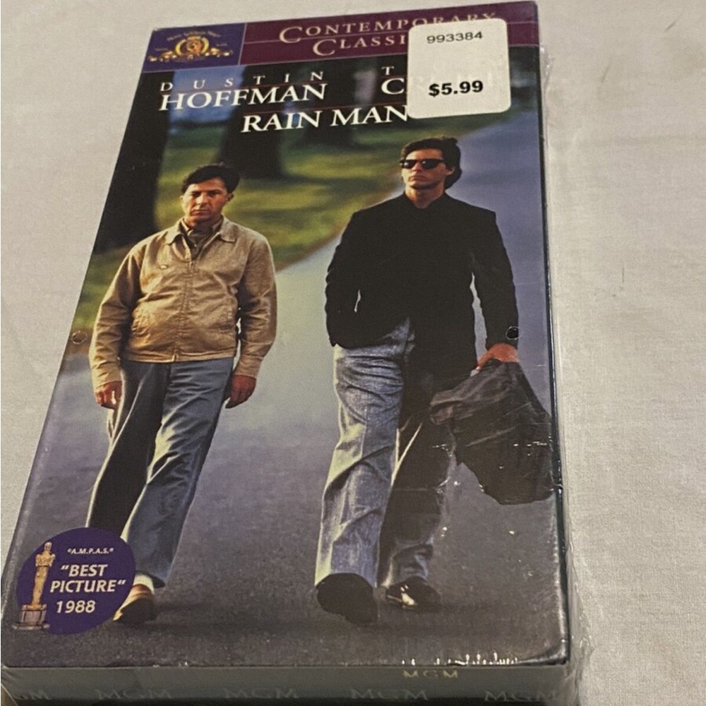 Rain Man VHS Tape - Classic Movie VHS Seal Cover 1988 Target White label. - Picture 6 of 16